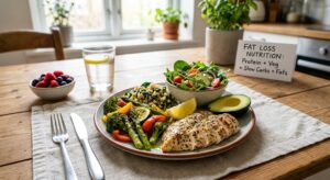Fresh leafy green vegetables for healthy weight loss.