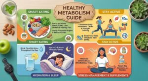 Drinking enough water to support a healthy metabolism and energy production.
