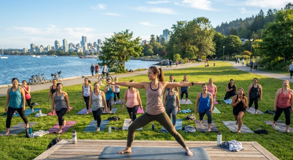 Outdoor walking exercise supporting immunity and overall wellness.