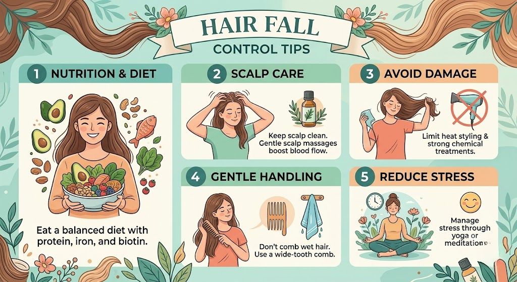 Hair Fall Control Tips 