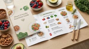 Avocados and extra virgin olive oil promoting healthy cholesterol and heart function.