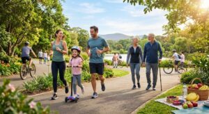 Walking and regular exercise helping lower blood pressure and improve heart health.